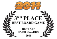 War on Terror, the application was voted 3rd best board game app of 2011